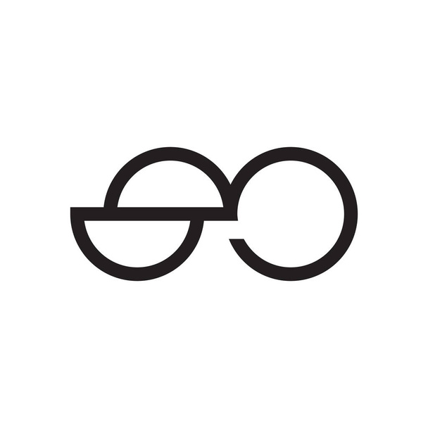 dus initiële letter vector logo pictogram - Vector, afbeelding