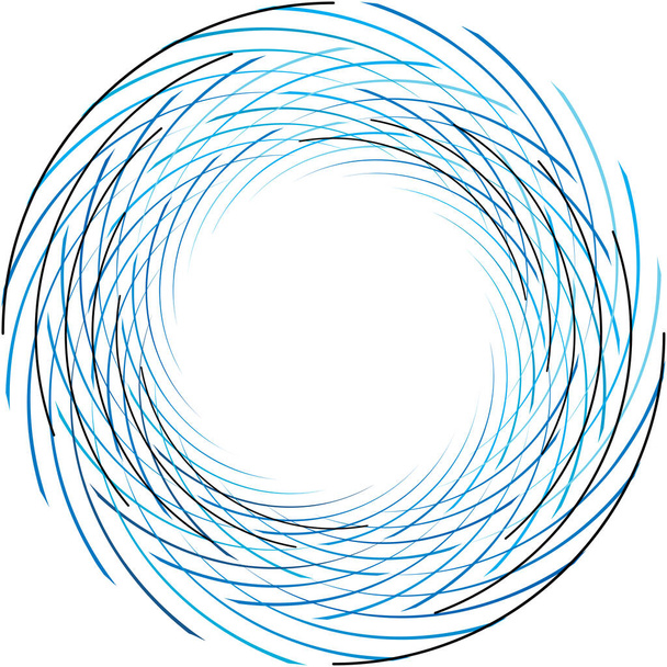Overlaying abstract Spiral, Swirl, Twirl vector. Volute, helix, cochlear vertigo circular, geometric illustration. Abstract circle - Вектор, зображення