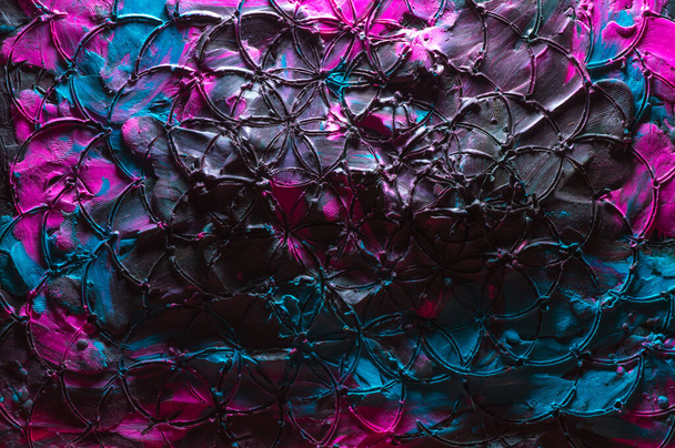красочная иллюстрация пластилиновая текстура, размазанная на доске для скульптуры в разных цветах - Фото, изображение