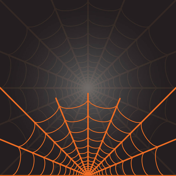 Örümcek ağı tatil geçmişi. Yazdırma ve tasarım için bayram dekorasyon şablonu - Vektör, Görsel