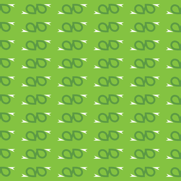Fondo de textura de patrón sin costura vectorial con formas geométricas, coloreado en colores verde y blanco. - Vector, imagen
