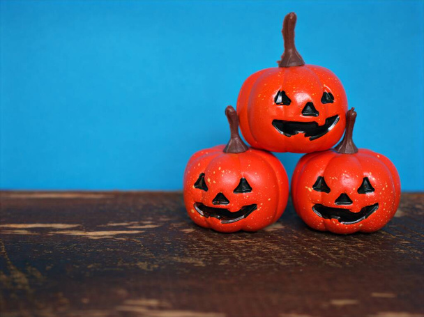 Happy halloween orange pumpkin celebration in 31 october ,for background or wallpaper and card design - Photo, Image