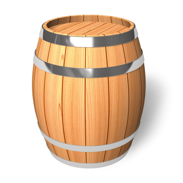 Wooden barrel - Foto, afbeelding