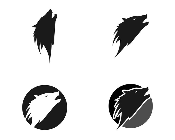  Векторная иллюстрация логотипа Head Wolf - Вектор,изображение