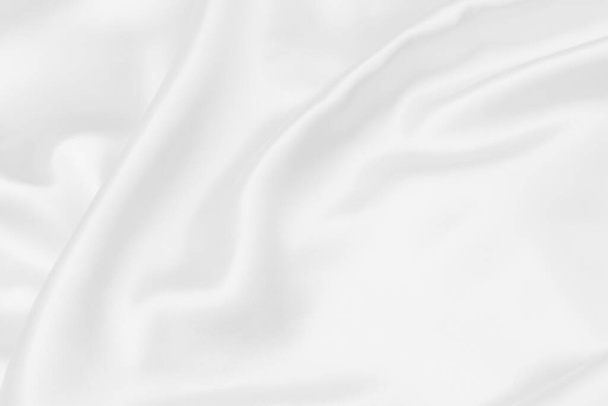 blanc satin tissu texture doux fond flou - Photo, image