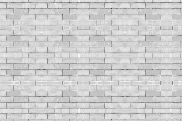 bílá cihlová zeď texturované, abstraktní pozadí - Fotografie, Obrázek