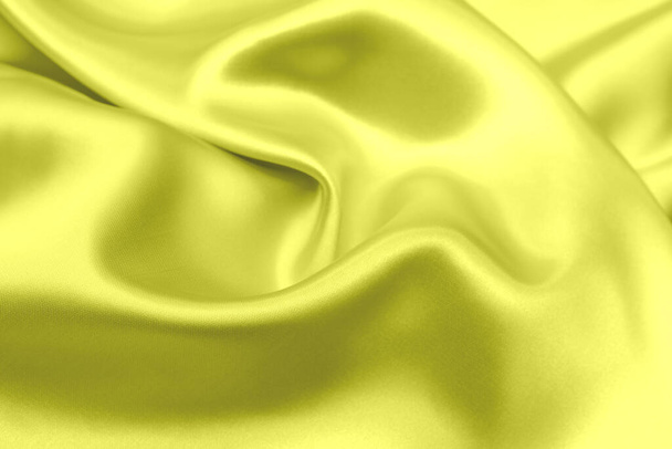 Tissu satiné jaune texture fond doux - Photo, image
