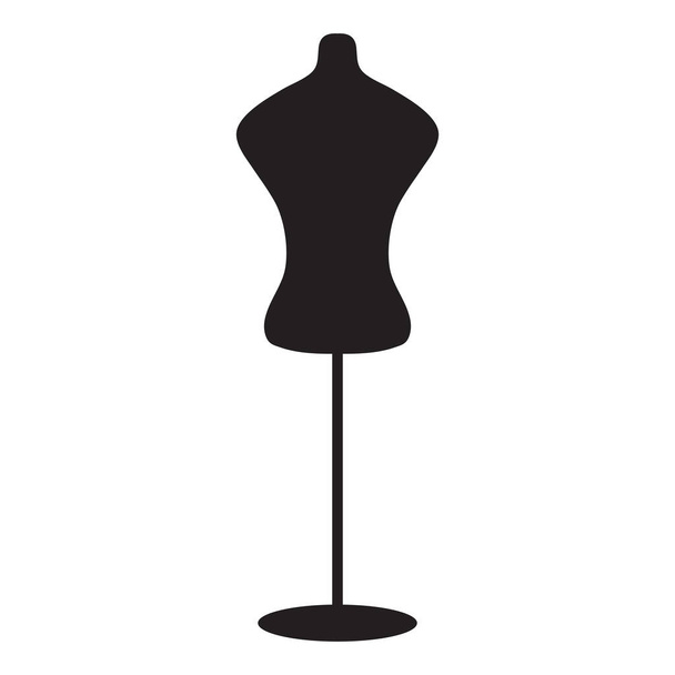 Black Fashion mannequin, vector illustration - Vetor, Imagem