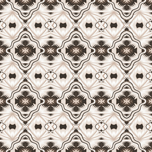 Seamless pattern with a Maltese cross. Abstract beautiful background for any creative purposes, including tiles, fabrics, wallpaper and other interior decoration options. 3D illustration - Foto, immagini