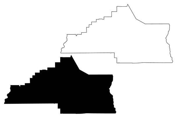 Карсон-Сити, Невада (округ США, Соединенные Штаты Америки, США, США) векторная иллюстрация карты, начертательный эскиз Сводная карта муниципалитета Карсон-Сити - Вектор,изображение