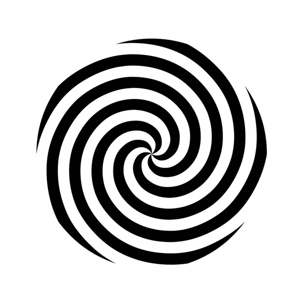 Hypnotic spiral icon with a white background - Photo, Image
