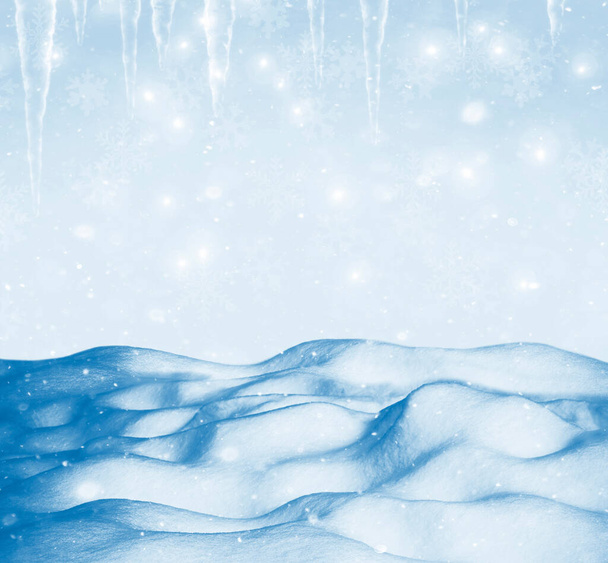 Rozmazané pozadí. Zimní krajina. Struktura sněhu. venkovní - Fotografie, Obrázek