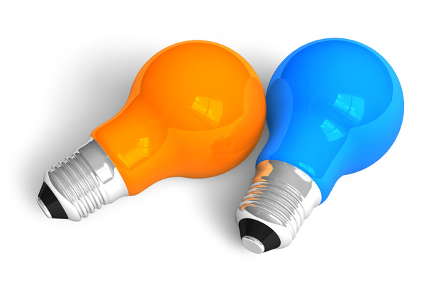 Two lightbulbs - Фото, изображение