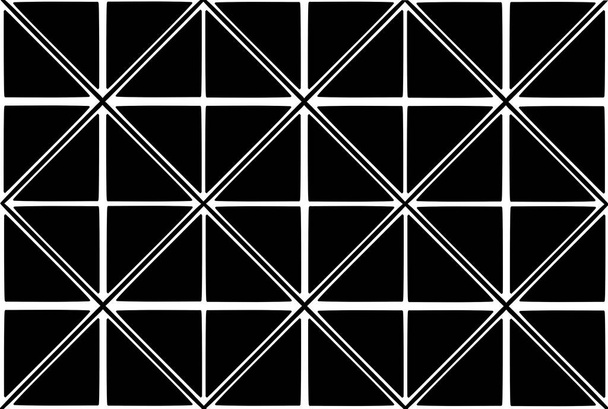 Μαύρο και άσπρο ρυθμικό μοτίβο χωρίς ραφή. Εικονογράφηση διανύσματος - Διάνυσμα, εικόνα