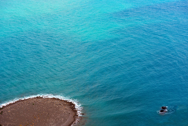 イタリアのメッシーナ州カポ・ドーランドのビーチ - 写真・画像