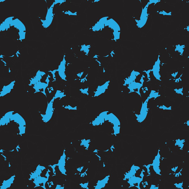 Sky Blue Brush stroke fur pattern design for fashion prints, homeware, graphics, backgrounds - Vector, Image