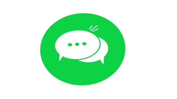 icona chat illustrazione simbolo isolato - Filmati, video