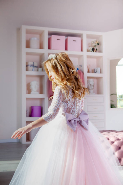 girl in a fluffy dress and a diadem - Photo, Image