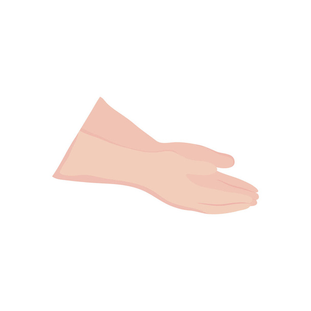 значок рук людини, плоский стиль
 - Вектор, зображення