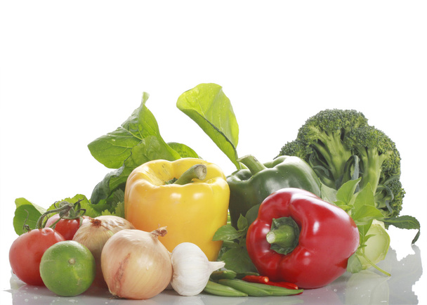 zöldség, fehér háttér  - Fotó, kép