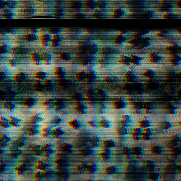 Seamless techno glitch RGB computer monitor noise - Photo, Image