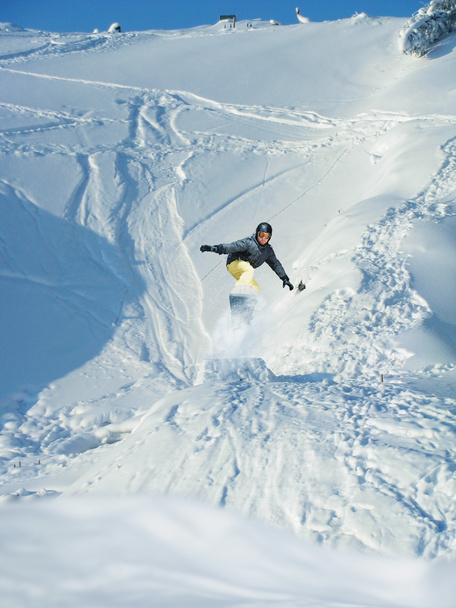 Mountain-skier jump - Photo, Image