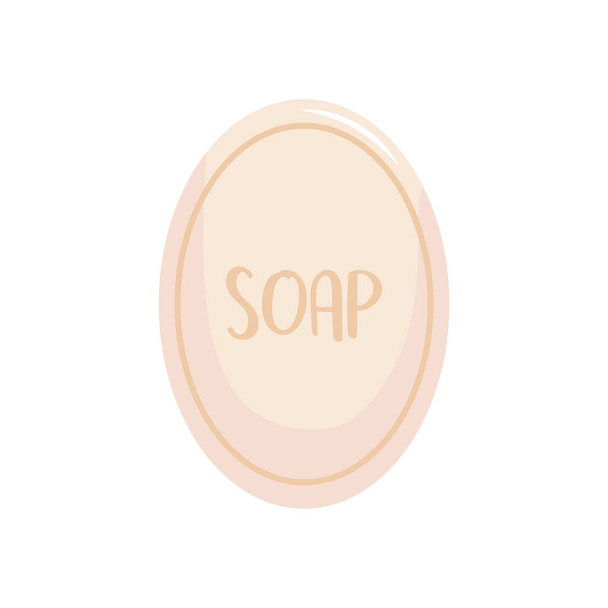 soap bar icon, flat style - Vektor, Bild