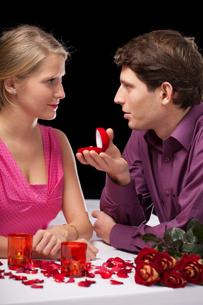 Proposal in restaurant - Fotografie, Obrázek