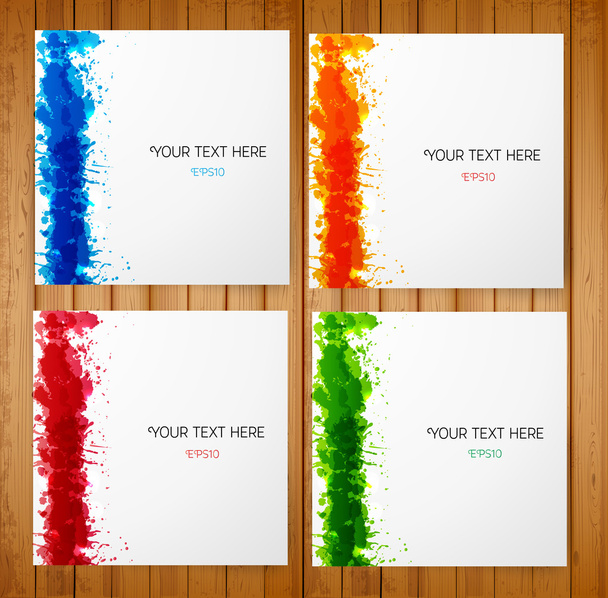 Set of bright abstract backgrounds. - Vektor, kép