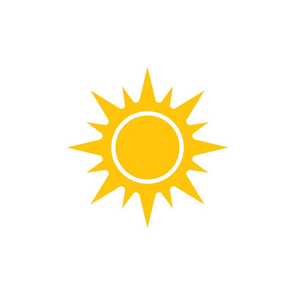 modelo de ícone de vetor de logotipo de ilustração solar - Vetor, Imagem