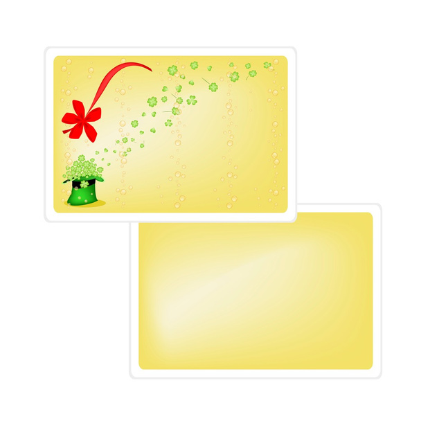 Yellow Greeting Card of Saint Patrick Day - ベクター画像