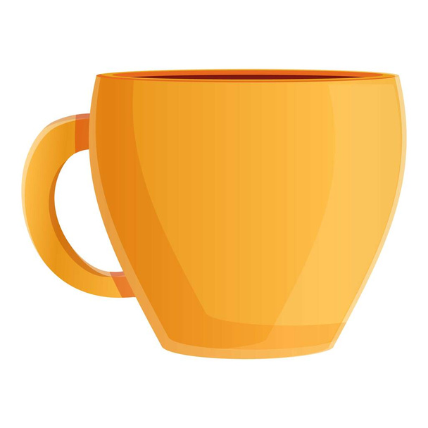 Herb tea cup icon, cartoon style - Vector, Image