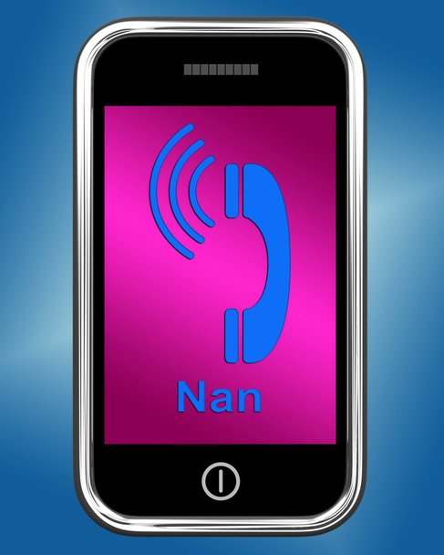 Nan anlamına gelir anneanne için konuşmak telefon çağırmak - Fotoğraf, Görsel