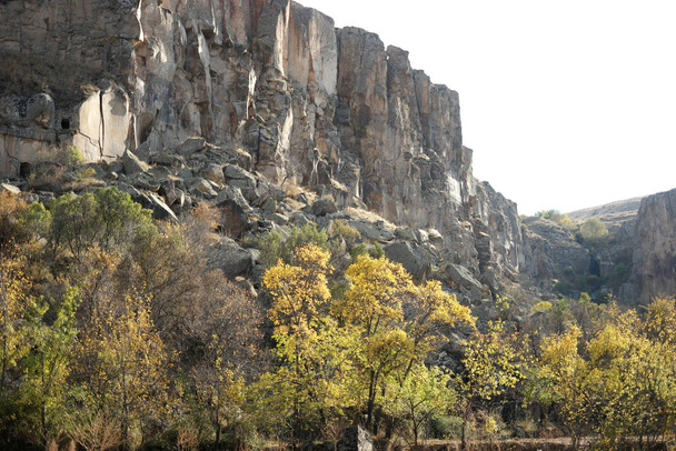 Panorama doliny Ihlara w Kapadocji, Turcja. - Zdjęcie, obraz