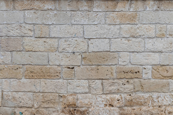 Parede de tijolo de pêssego branco e bege - Foto, Imagem