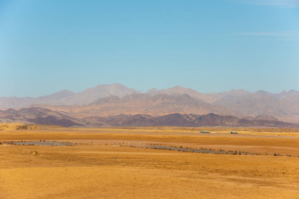 Desert landscape of national park Ras Mohammed, Sinai, Egypt - 写真・画像