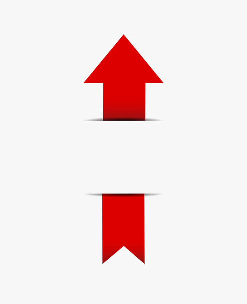 rode pijl invoegen in document - Vector, afbeelding