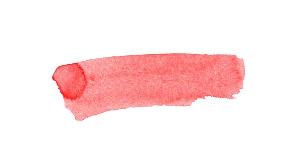 Red paint line brush for drawing - Photo, Image
