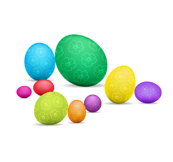 Easter eggs, happy easter - Vector, Image