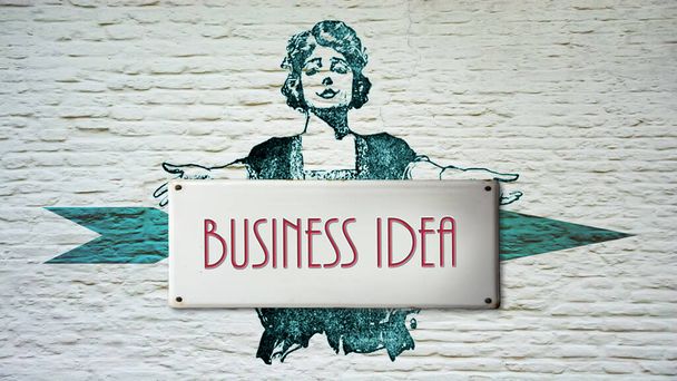 Вуличний знак шлях до бізнес ідеї
 - Фото, зображення