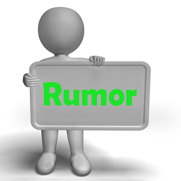 Signo de rumor significa difundir información falsa y chismes
 - Foto, imagen