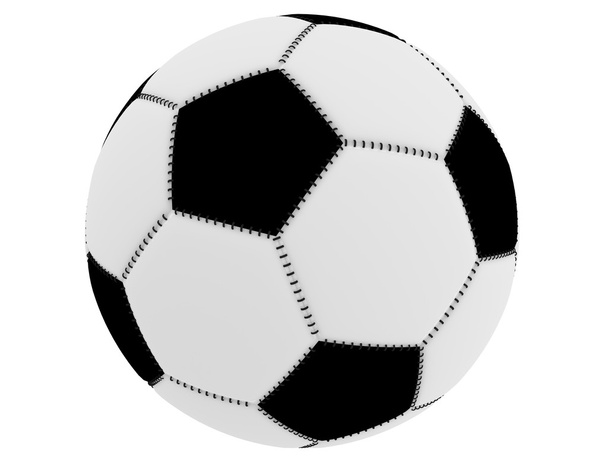 サッカー ボール黒と白 - 写真・画像