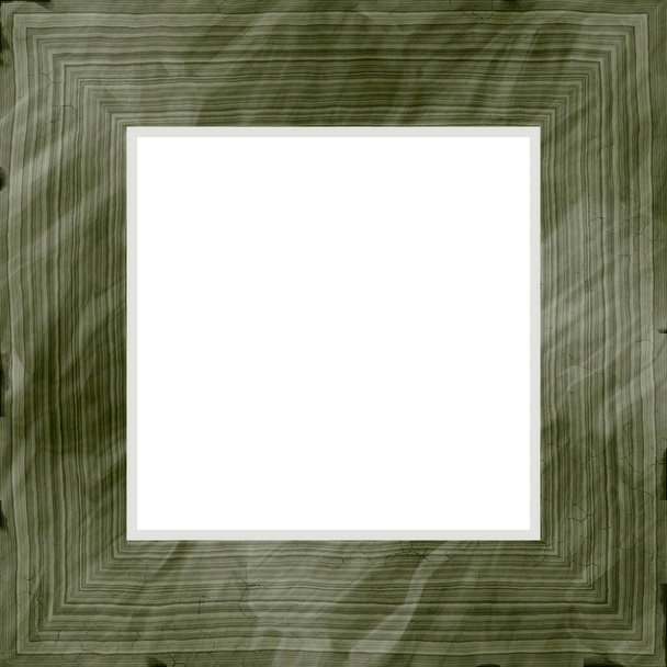 Square shabby wooden frame - Photo, Image