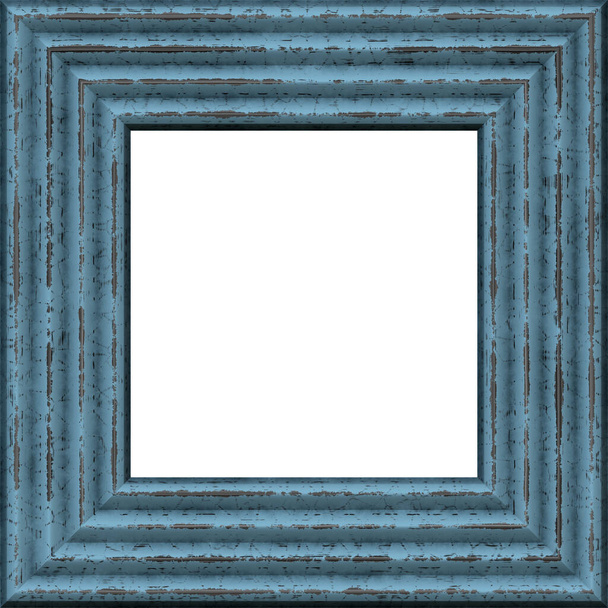 Vierkant oud houten frame - Foto, afbeelding