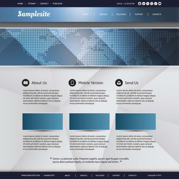 Website Template - Vector, Image