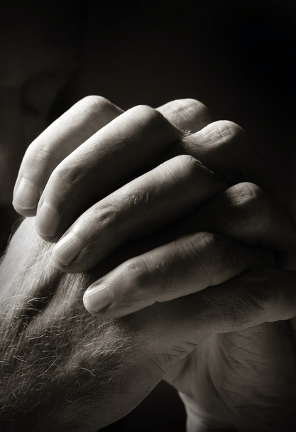 Hombre rezando - Foto, imagen