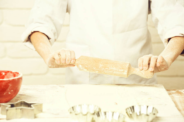 male hands of cook chef - Фото, зображення