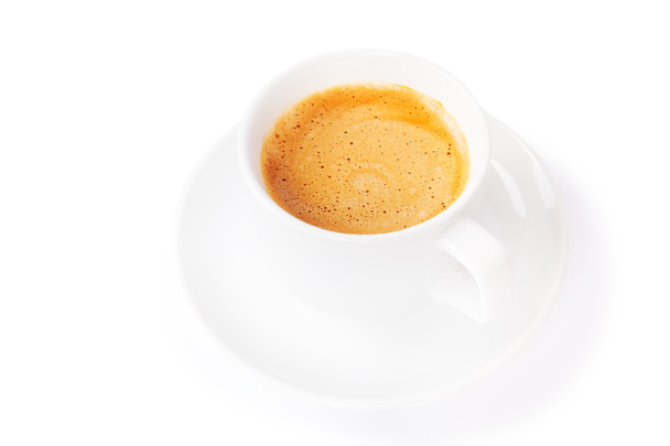 Taza de café con espuma - Foto, imagen