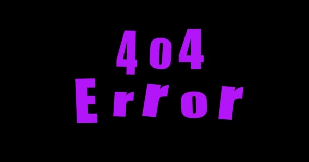 Ошибка 40xoops логотип. Элемент логотипа графического дизайна, выделенный на белом фоне, выдержан в стиле триеннале. концепция минимального знака удивления или неудачи и ошибки - Кадры, видео