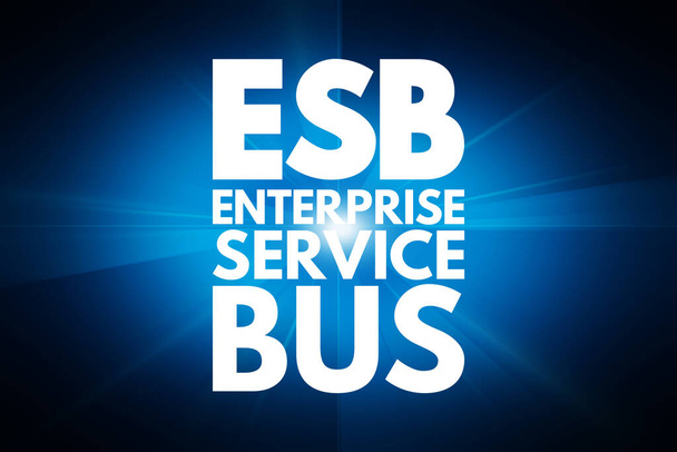 ESB -企業サービスバスの頭字語、技術コンセプトの背景 - 写真・画像
